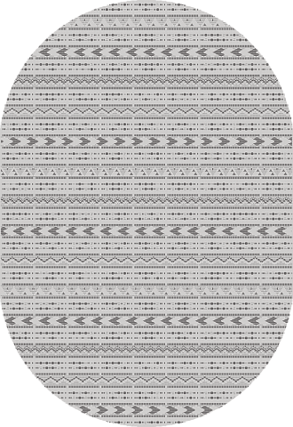 Российский овальный бежевый ковер флурлюкс (сизаль) 51133